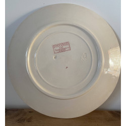 Assiette plate - Digoin-Sarreguemines U&C - Fontange