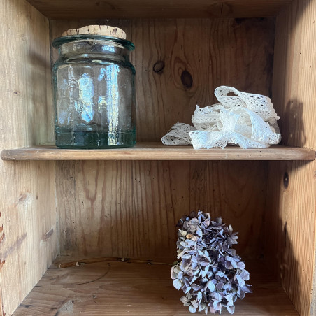 Pot ancien en verre épais