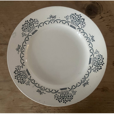 Assiette plate - Longwy - UF-5