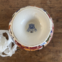 Vase à anses - Gien - Pivoine