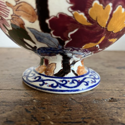 Vase à anses - Gien - Pivoines