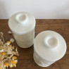 Pot d'apothicaire - en opaline - blanc