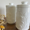 Pot d'apothicaire - en opaline - blanc