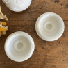 Pot d'apothicaire - en opaline - blanc