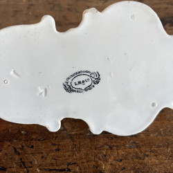 Bénitier ancien en porcelaine opaque - Creil & Montereau