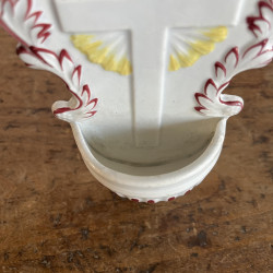 Bénitier ancien en porcelaine opaque - Creil & Montereau