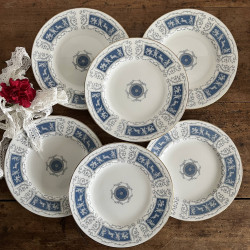 Assiettes à dessert (lot de 6) - Coalport - Revelry Blue