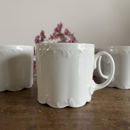 Tasses à café en porcelaine blanche (lot de 6) - Classic Rose Collection - Rosenthal