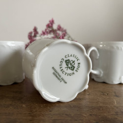 Tasses à café en porcelaine blanche (lot de 6) - Classic Rose Collection - Rosenthal - Monbijou