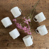 Tasses à café en porcelaine blanche (lot de 6) - Classic Rose Collection - Rosenthal - Monbijou