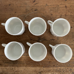 Tasses à café en porcelaine blanche (lot de 6) - Classic Rose Collection - Rosenthal - Monbijou