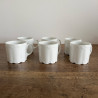 Tasses à café en porcelaine blanche (lot de 6) - Classic Rose Collection - Rosenthal - Monbijou