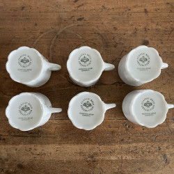 Tasses à café en porcelaine blanche (lot de 6) - Classic Rose Collection - Rosenthal - Monbijou