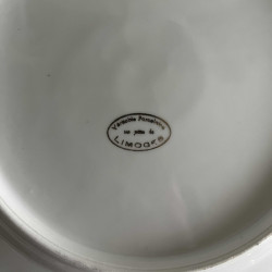 Assiette plate en porcelaine - Limoges - Flower Power