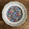 Assiette plate en porcelaine - Limoges - Flower Power