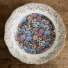 Assiette plate en porcelaine - Limoges - Flower Power