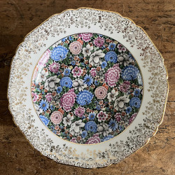 Assiette creuse en porcelaine - Limoges - Flower Power
