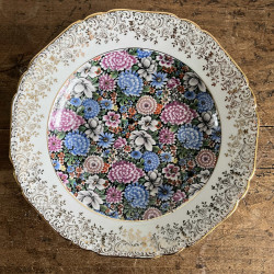 Assiette creuse en porcelaine - Limoges - Flower Power