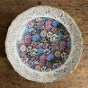 Assiette creuse en porcelaine - Limoges - Flower Power