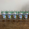 Verres / Gobelets (lot de 5) - Vintage - Reims - Couple sur le banc