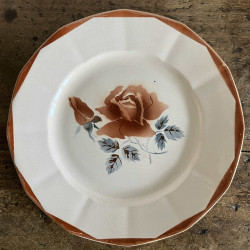 Assiette plate - Digoin Sarreguemines - 9181