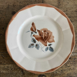 Assiette plate - Digoin Sarreguemines - 9181