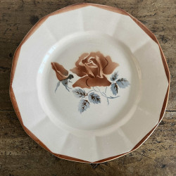 Assiette plate - Digoin Sarreguemines - 9181