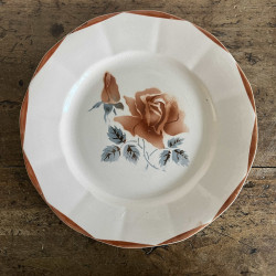 Assiette plate - Digoin Sarreguemines - 9181