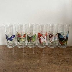 Verres à limonade (lot de 6) - Papillons - Reims