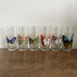 Verres à limonade (lot de 6) - Papillons - Reims