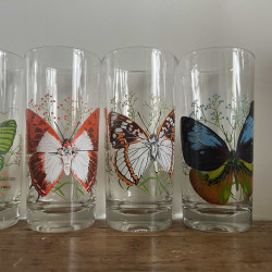 Verres à limonade (lot de 6) - Papillons - Reims