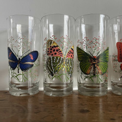 Verres à limonade (lot de 6) - Papillons - Reims