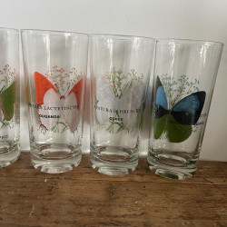 Verres à limonade (lot de 6) - Papillons - Reims