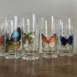 Verres à limonade (lot de 6) - Papillons - Reims - Lot 2
