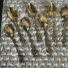 Coffret de 12 cuillères à moka - Métal doré