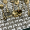 Coffret de 12 cuillères à moka - Métal doré