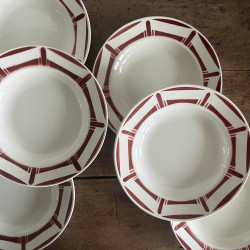 Assiettes creuses (lot de 6) - Badonviller - Lucie