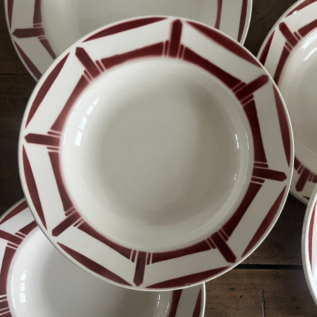 Assiettes creuses (lot de 6) - Badonviller - Lucie