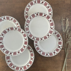 Assiettes plates (Lot de 6) - Badonviller - Senlis