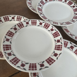 Assiettes plates (Lot de 6) - Badonviller - Senlis