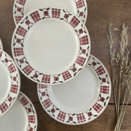 Assiettes plates (Lot de 6) - Badonviller - Senlis
