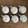 Tasses à thé & sous-tasses (lot de 6) - L'Amandinoise - Clématite