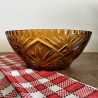 Saladier en verre ambré - Vintage - Luminarc - Comète