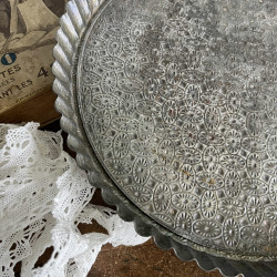 Moule à tarte à empreintes ancien