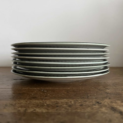 Assiettes à dessert (lot de 8) - Boch - La Louvière - Argenteuil