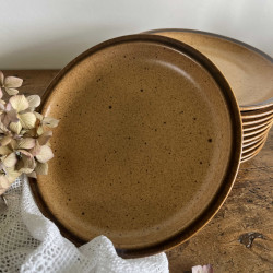 Assiette à dessert - Véritable grès de Bourgogne