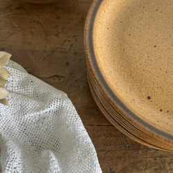 Assiette à dessert - Véritable grès de Bourgogne