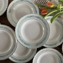 Assiette creuse - Porcelaine opaque - Moulin des Loups - Séville