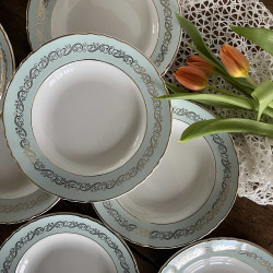 Assiette creuse - Porcelaine opaque - Moulin des Loups - Séville