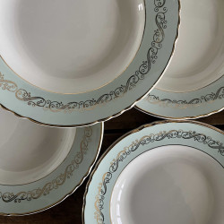 Assiette creuse - Porcelaine opaque - Moulin des Loups - Séville